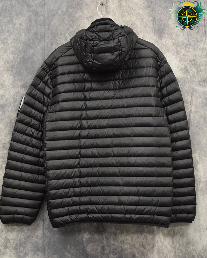 Stone Island Loom Woven Chambers R-Nylon Down-TC Jacket Black - L