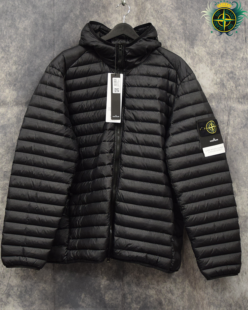Stone Island Loom Woven Chambers R-Nylon Down-TC Jacket Black - L