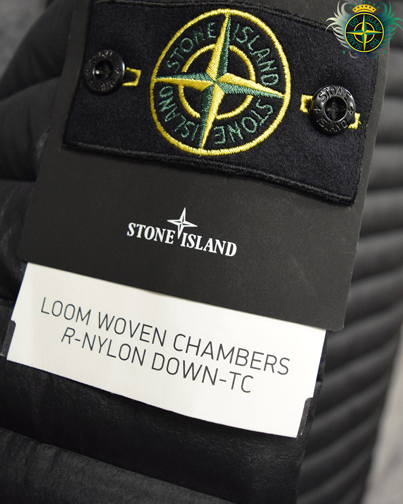Stone Island Loom Woven Chambers R-Nylon Down-TC Jacket Black - L