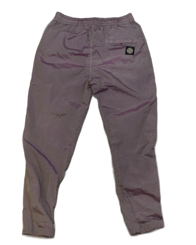 Stone island Poly Cover Frame Nylon Metal Joggers Purple back view
