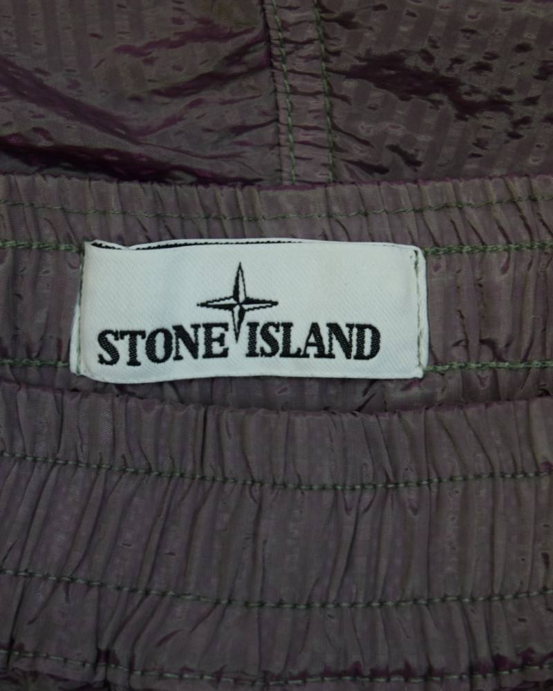 Stone island Poly Cover Frame Nylon Metal Joggers Purple detail view