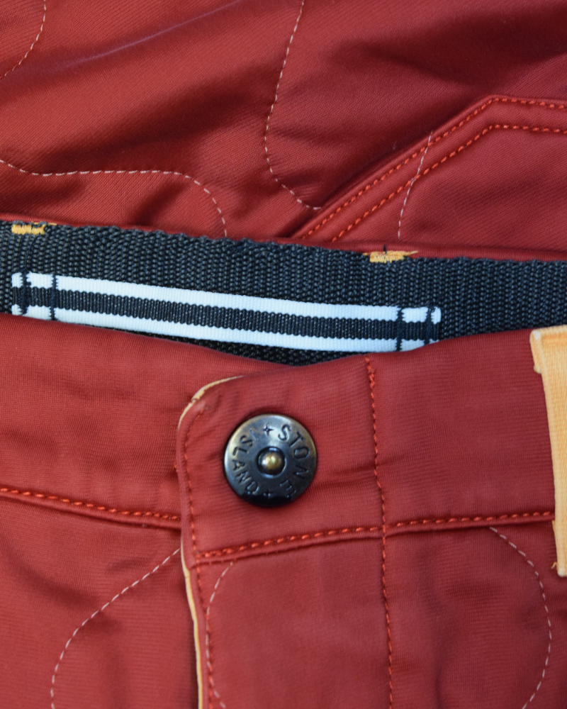 Stone island Quilted Bermuda Shorts red detail view