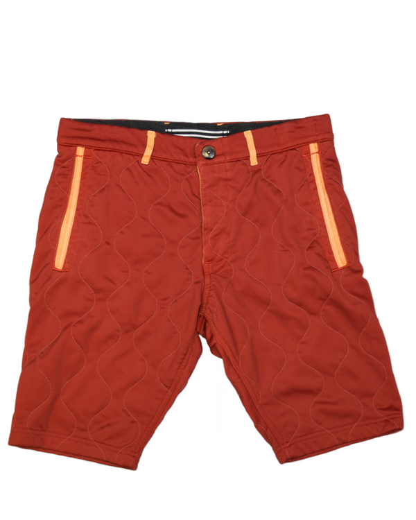 Stone island Quilted Bermuda Shorts red back view
