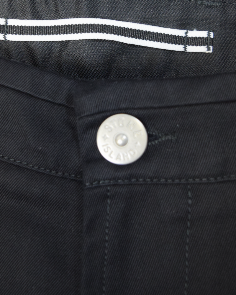 Stone Island Patch Project Cargo Shorts Black detail view