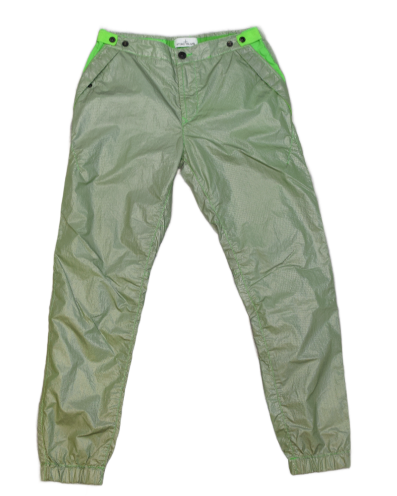 Stone island Pixel Reflective Cargos Green front view
