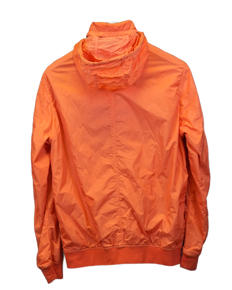 Stone Island Garment Dyed Crinkle Reps NY Jacket Orange back view