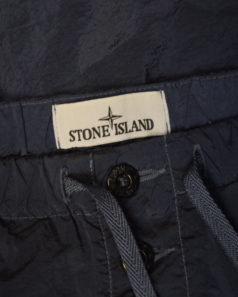 Stone Island Nylon Metal Patch Project Swim Shorts Blue detail view