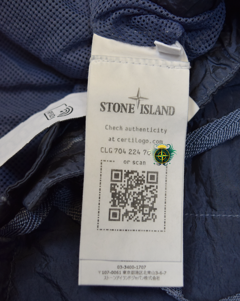 Stone Island Nylon Metal Patch Project Swim Shorts Blue detail view