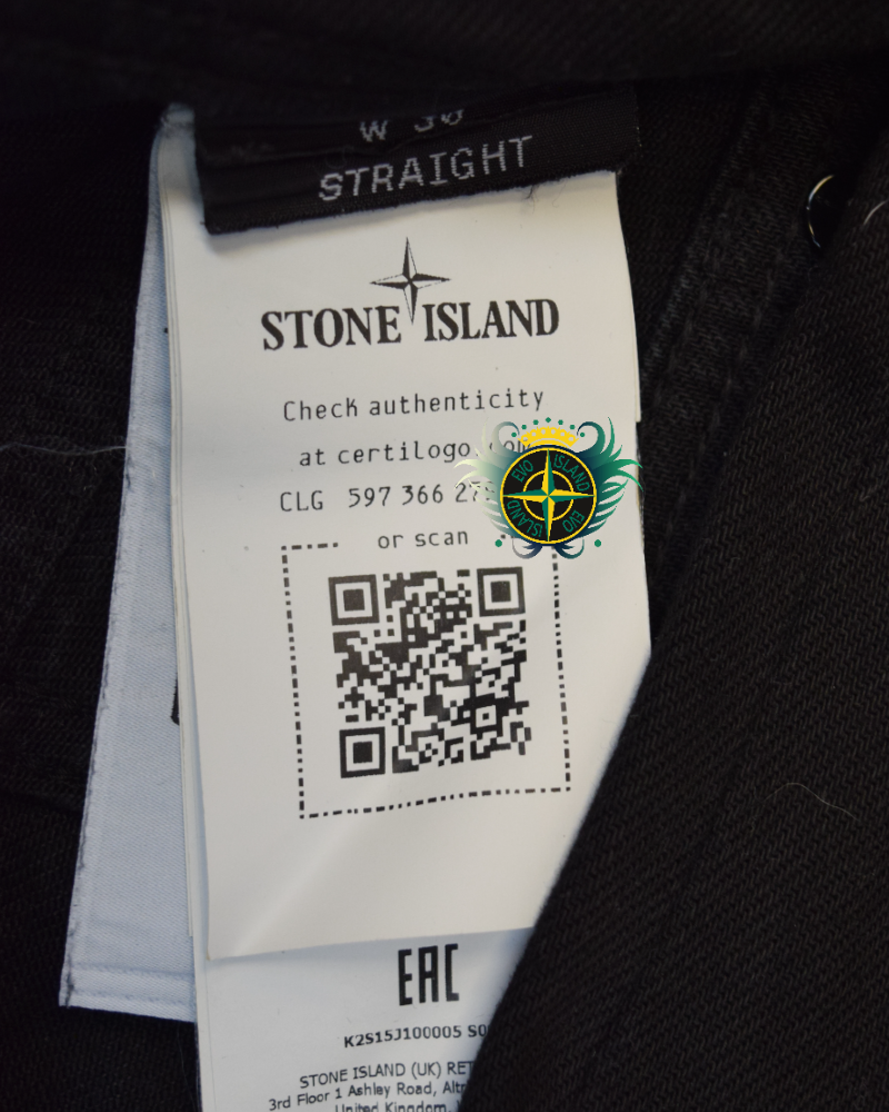 Stone Island Denim Research Jeans Black detail view