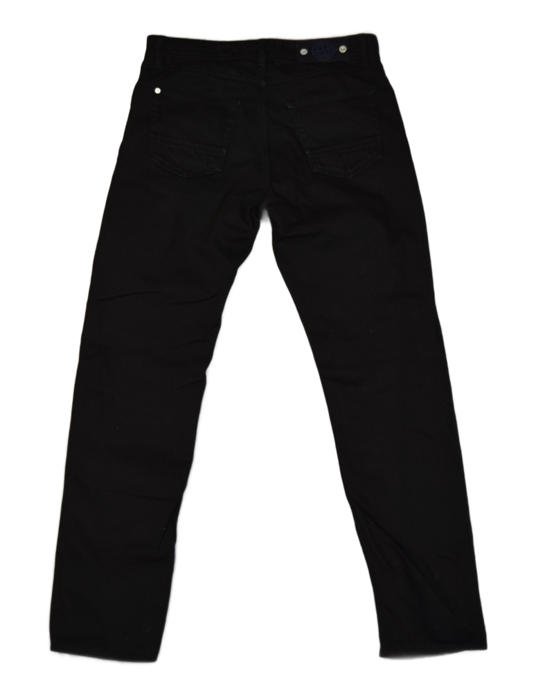 Stone Island Denim Research Jeans Black back view