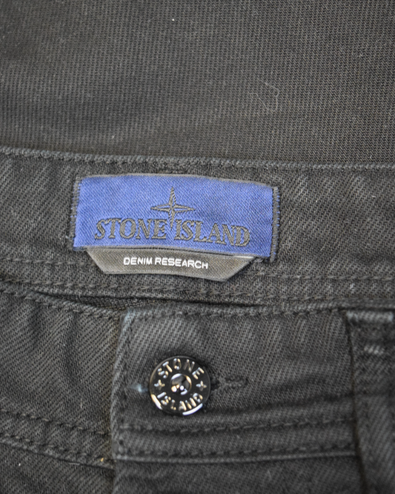 Stone Island Denim Research Jeans Black detail view