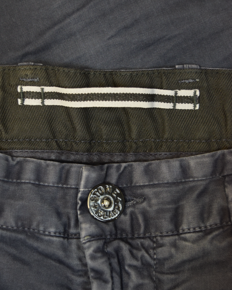 Stone Island Washed Look Cargos Blue detail view