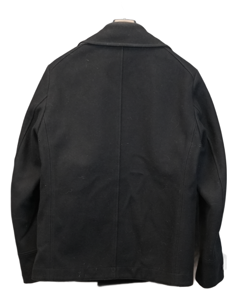 Stone Island wool Panno jacket Black back view