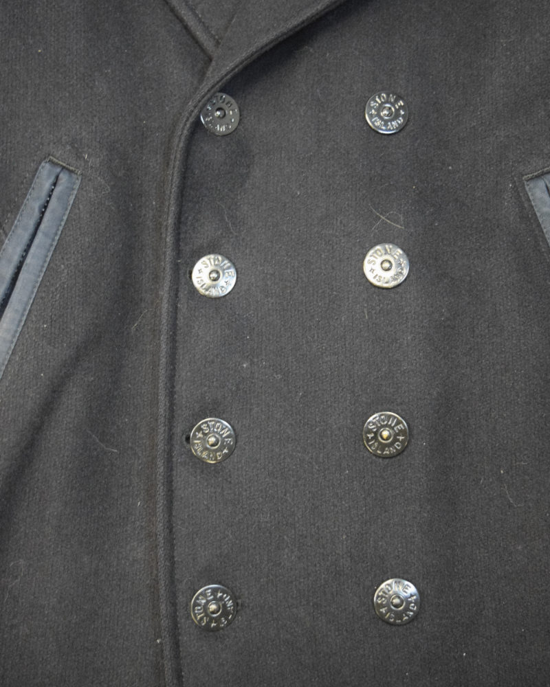 Stone Island wool Panno jacket Black detail view