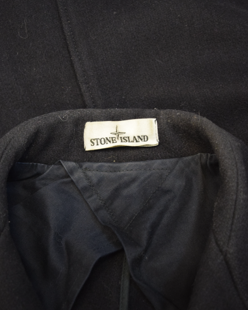 Stone Island wool Panno jacket Black detail view
