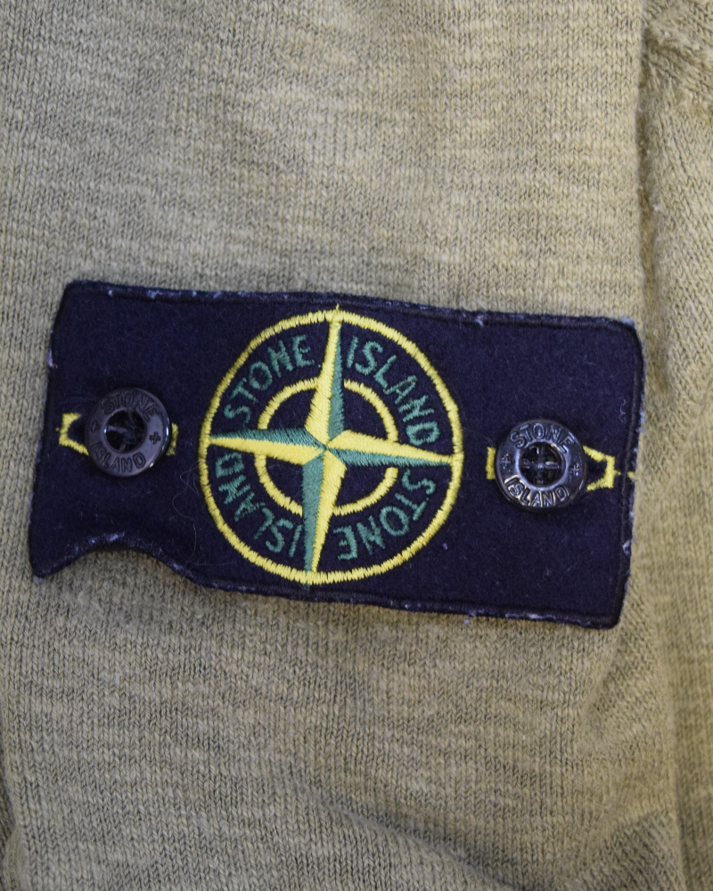 Stone Island green V-neck Green detail view