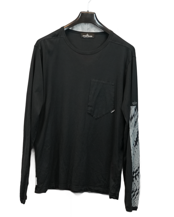 Stone Island Shadow Project long sleeve Black front view