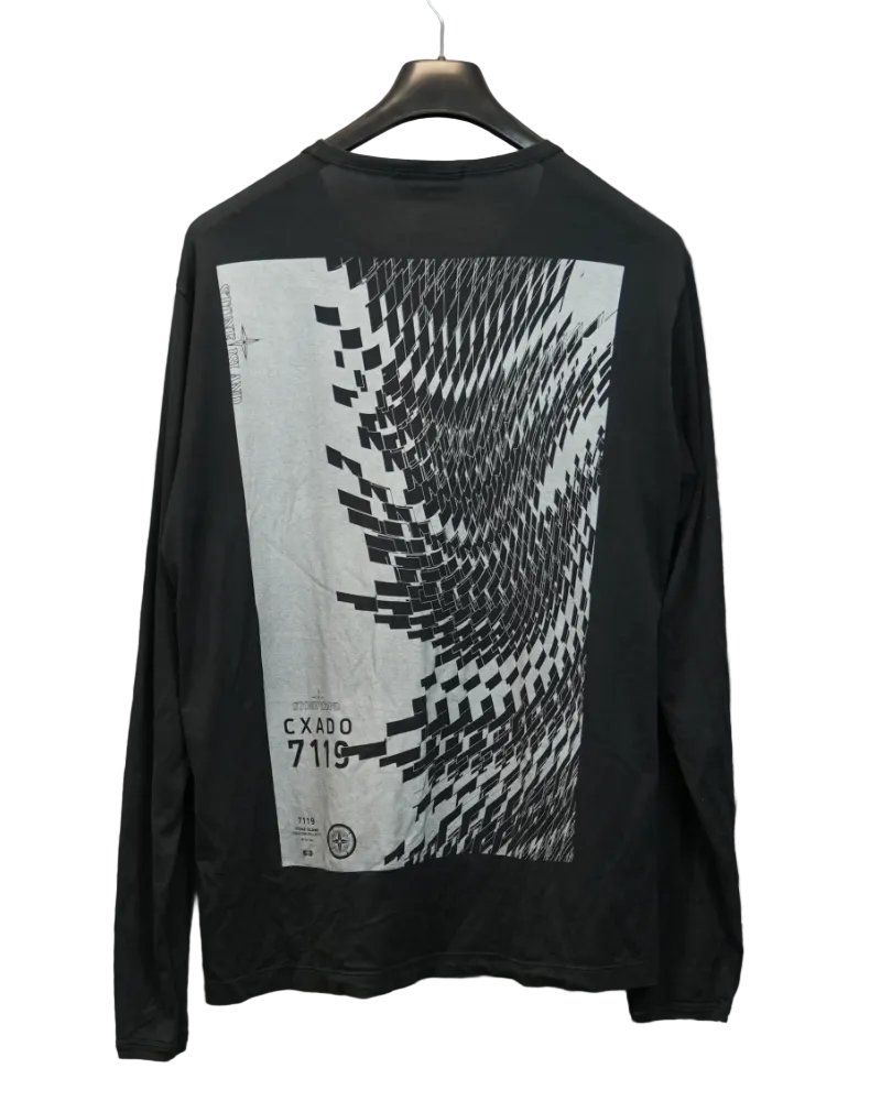 Stone Island Shadow Project long sleeve Black back view