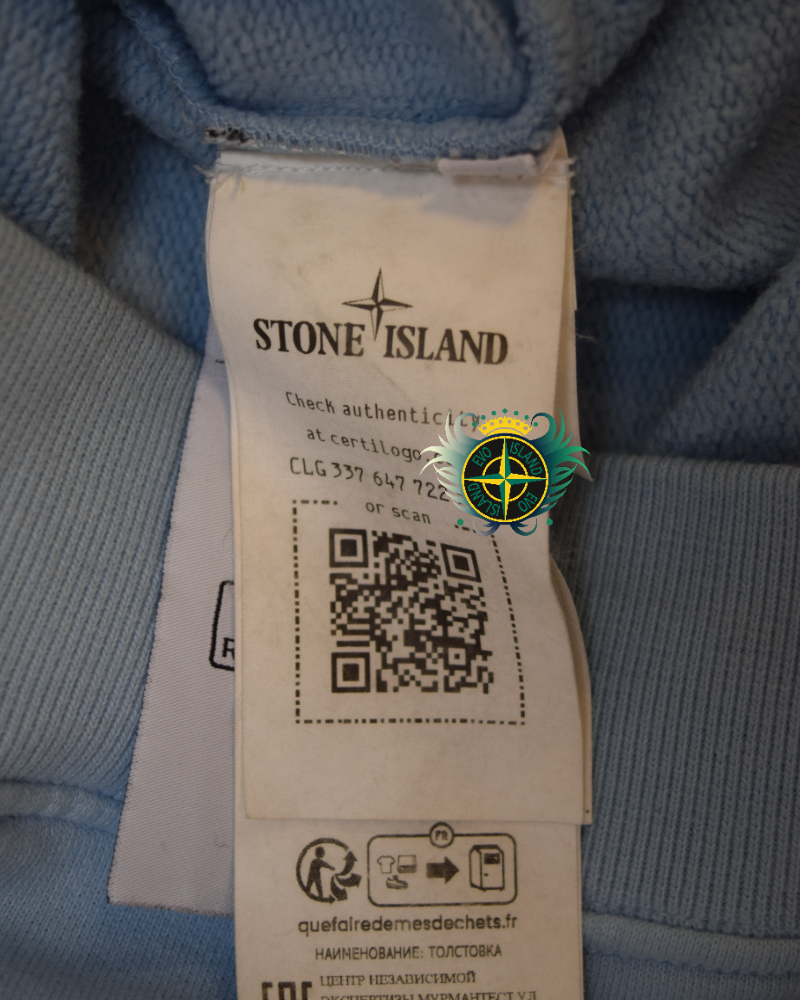 Stone Island Crewneck Sweatshirt Blue detail view