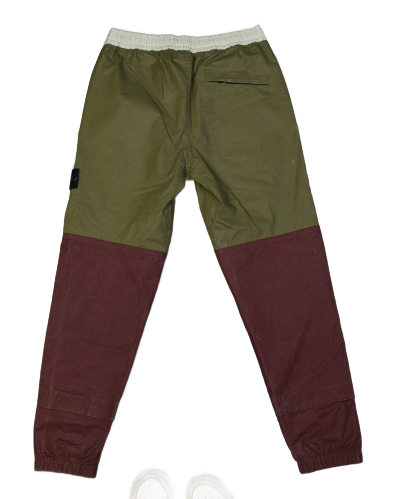 Stone island Tela Placcata Bicoloure Cargo Trousers Multi back view
