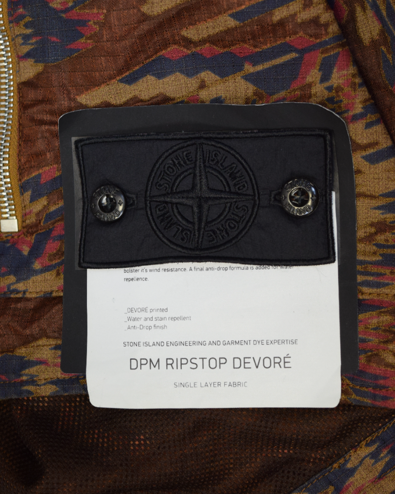 Stone Island Shadow Project DPM Ripstop Devore Gilet Camo detail view