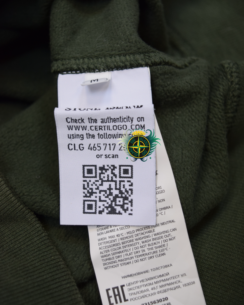 Stone island x Snowbeast Custom Crewneck Sweatshirt detail view