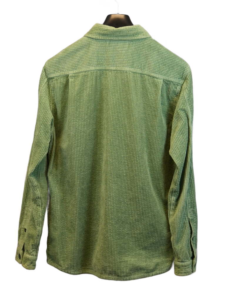 Stone Island Corduroy Overshirt Green back view