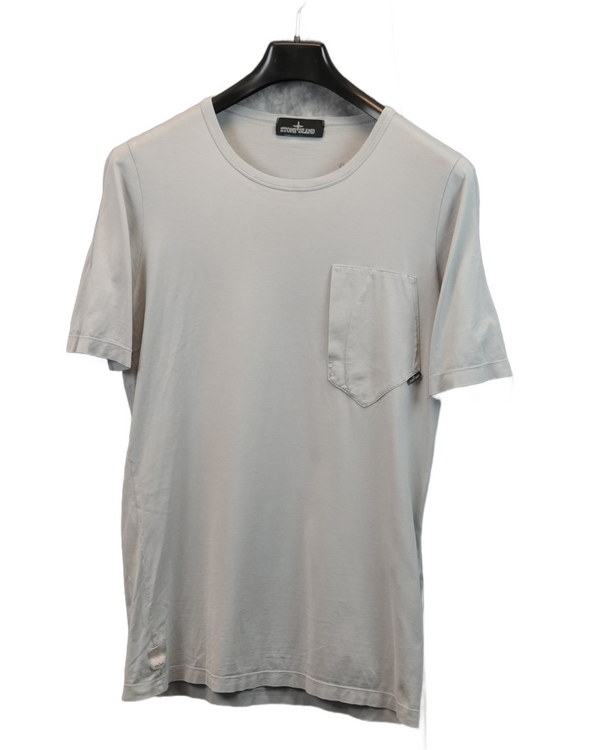 Stone Island Shadow Project Catch Pocket T-Shirt Light Blue front view