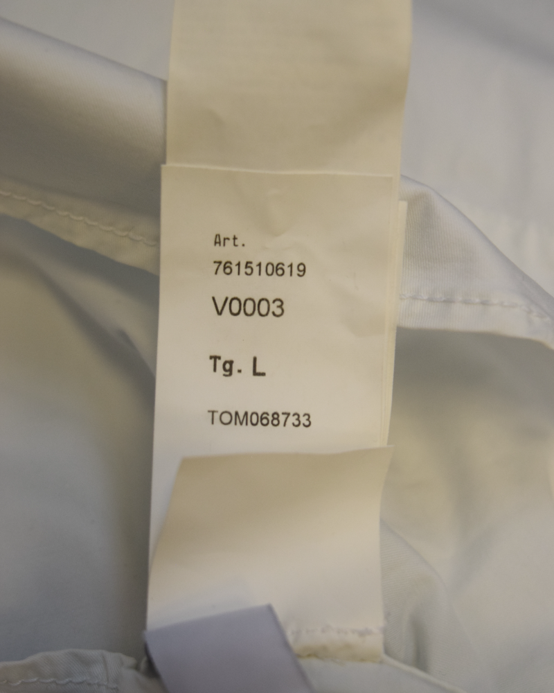 Stone Island Zipped Overshirt White detail view