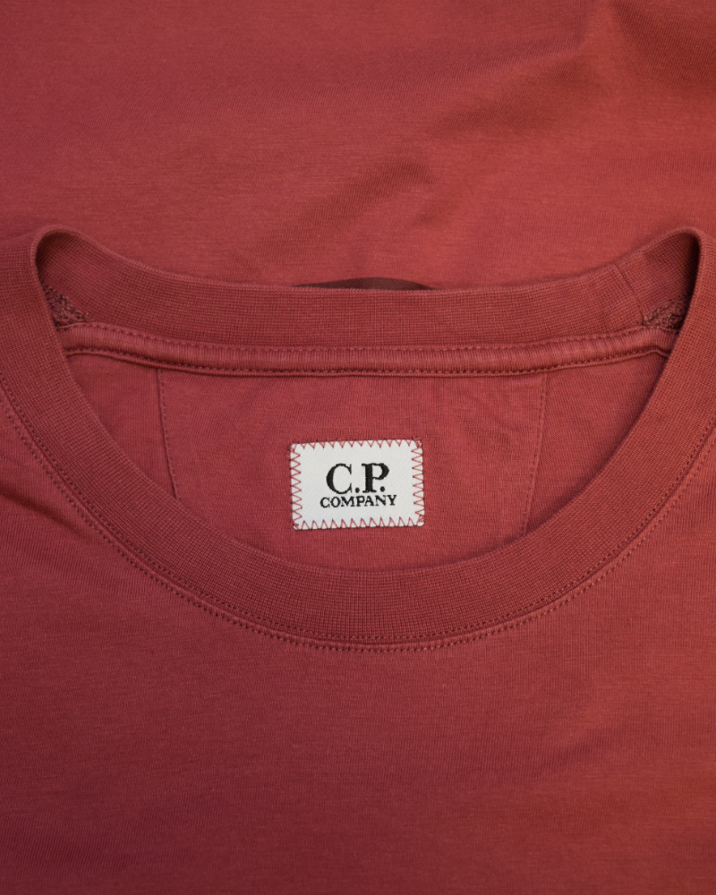 C.P. Company Back Print T-Shirt Dark Pink detail view
