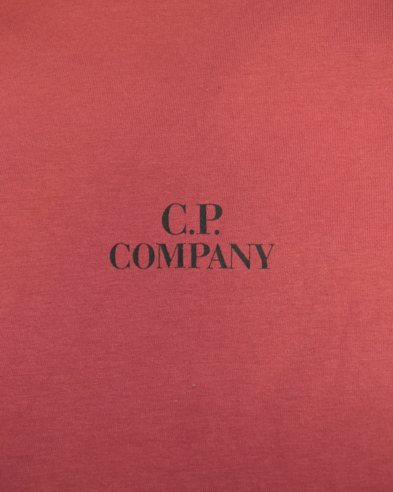 C.P. Company Back Print T-Shirt Dark Pink detail view