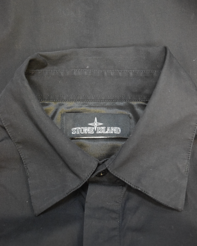 Stone Island Shadow Project Shirt Black detail view