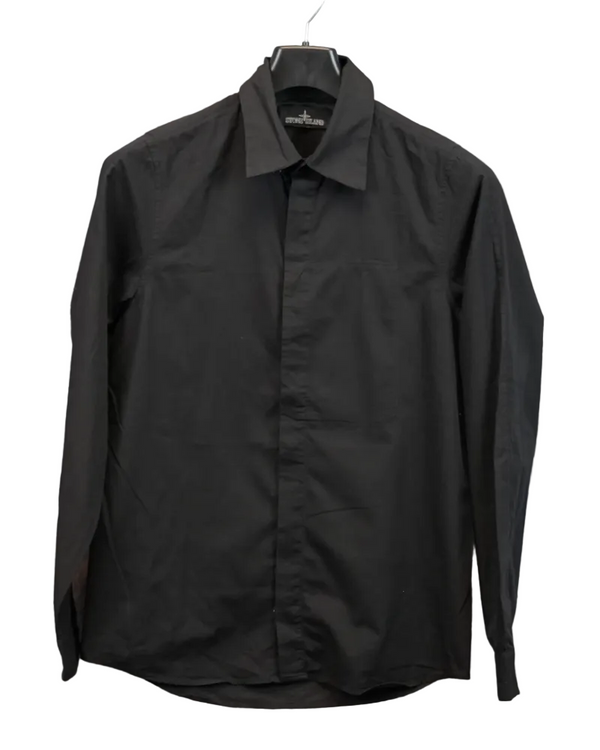 Stone Island Shadow Project Shirt Black front view