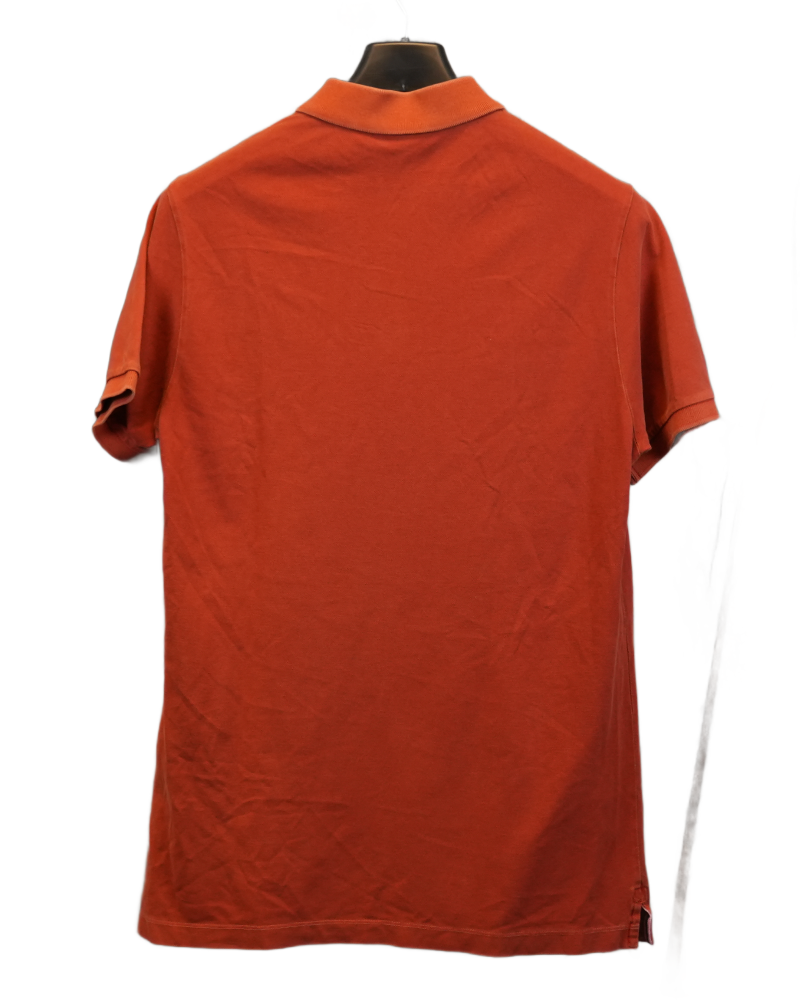 Stone Island Patch Project Polo Shirt Orange back view