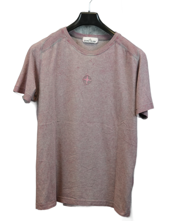Stone Island Dust Treatment T-Shirt Pink front view