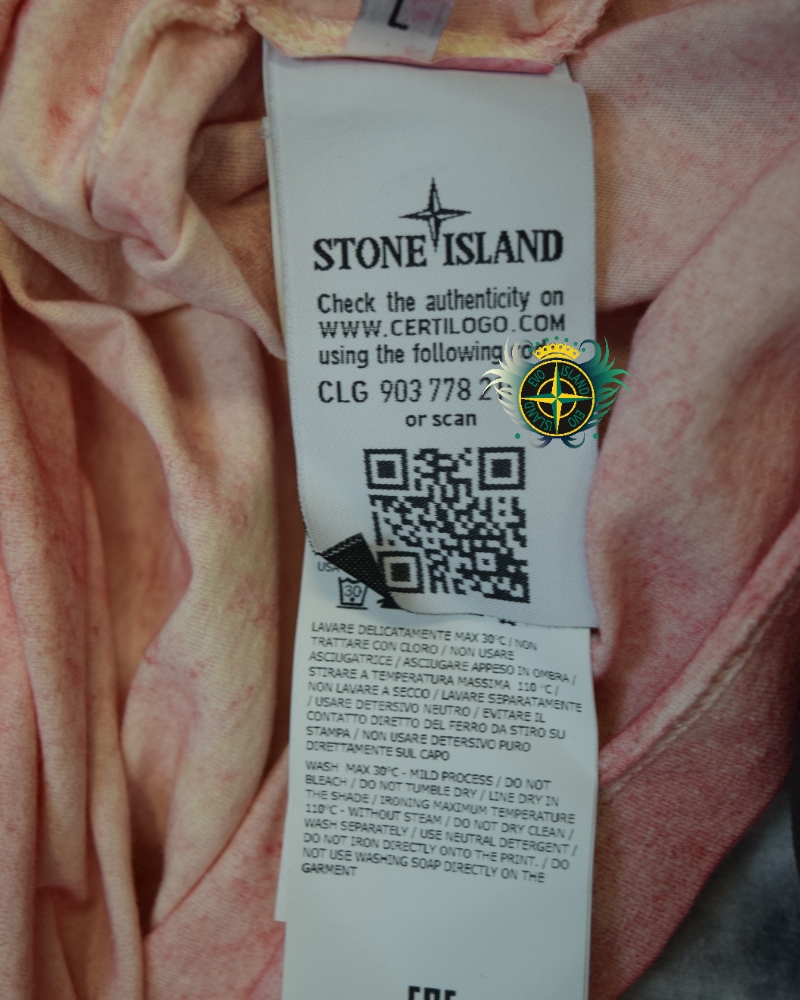Stone Island Dust T-Shirt Pink detail view
