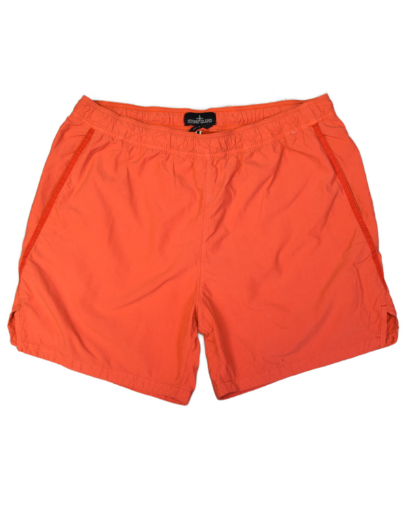Stone Island Shadow project swim shorts Orange front view