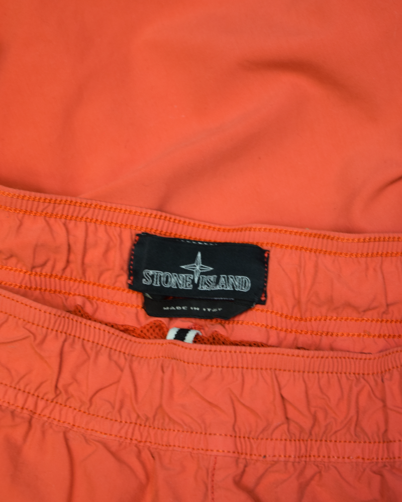 Stone Island Shadow project swim shorts Orange detail view