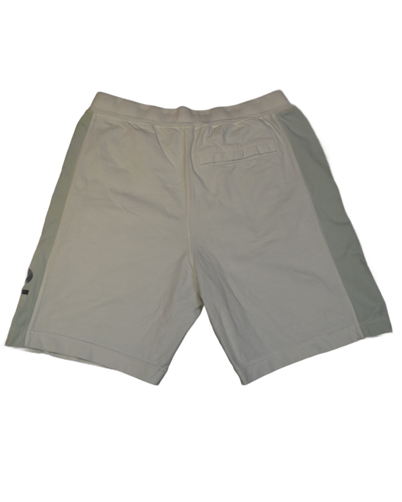 Stone Island 40th Anniversary Bermuda Shorts White and teal back view
