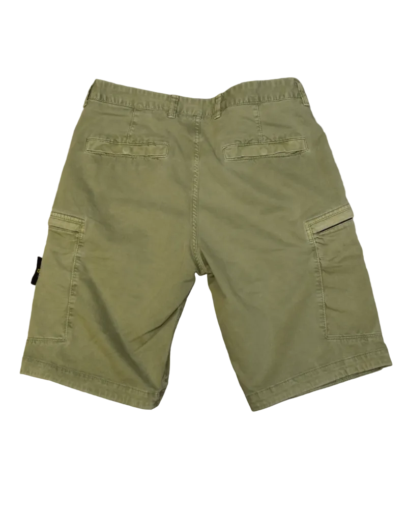 Stone Island Old Effect Cargo short Sage Green back view