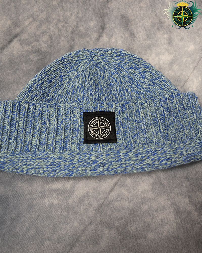 Stone Island Compass Beanie - Blue