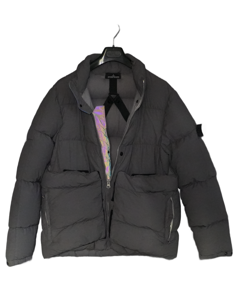 Stone island Shadow Project 30th Anniversary Down Jacket grey detail view