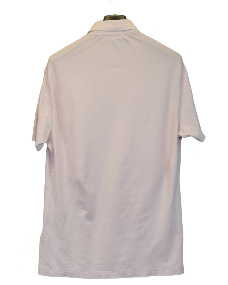 Stone Island Patch Project Polo Shirt Pink back view