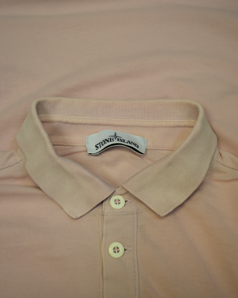 Stone Island Patch Project Polo Shirt Pink detail view