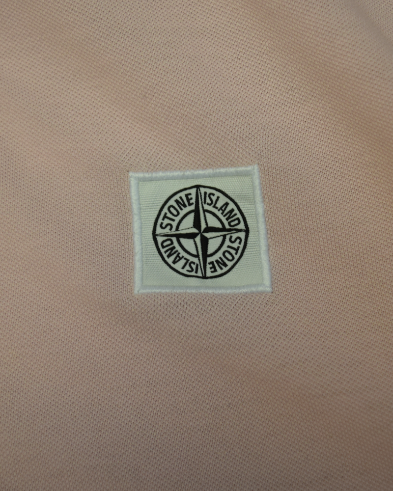 Stone Island Patch Project Polo Shirt Pink detail view