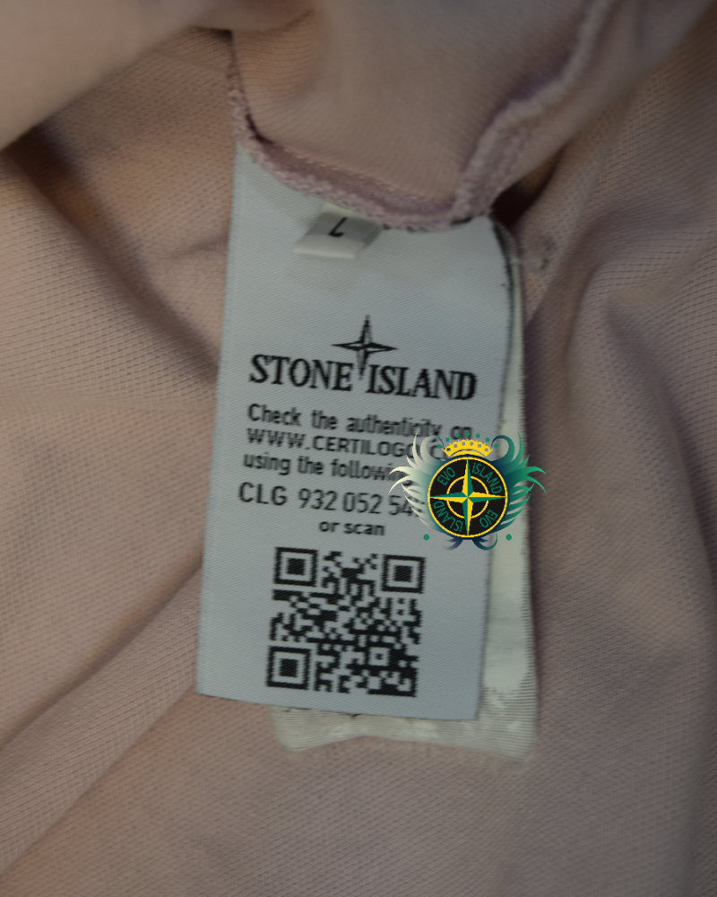 Stone Island Patch Project Polo Shirt Pink detail view