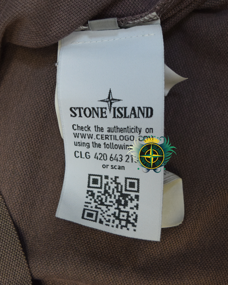 Stone Island Patch Project Polo Shirt Dusty Pink detail view