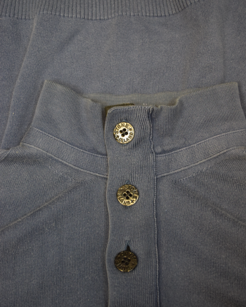 Stone Island 1/4 zip sweatshirt Blue detail view