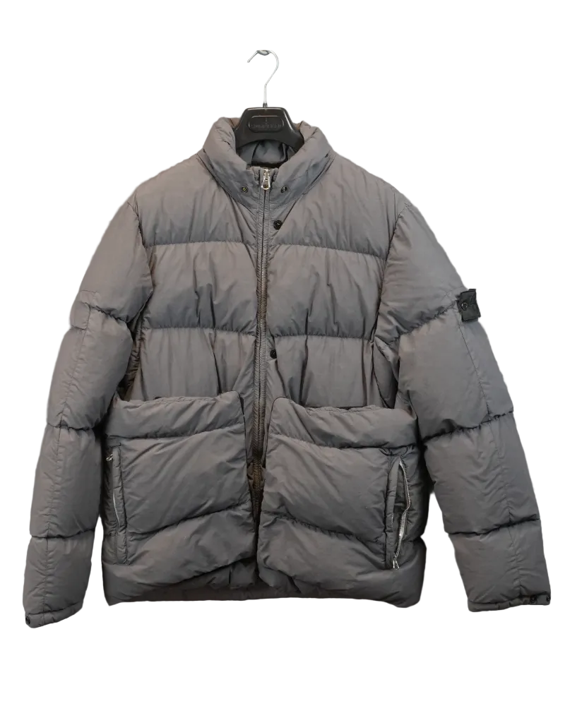 Stone island Shadow Project 30th Anniversary Down Jacket grey front view