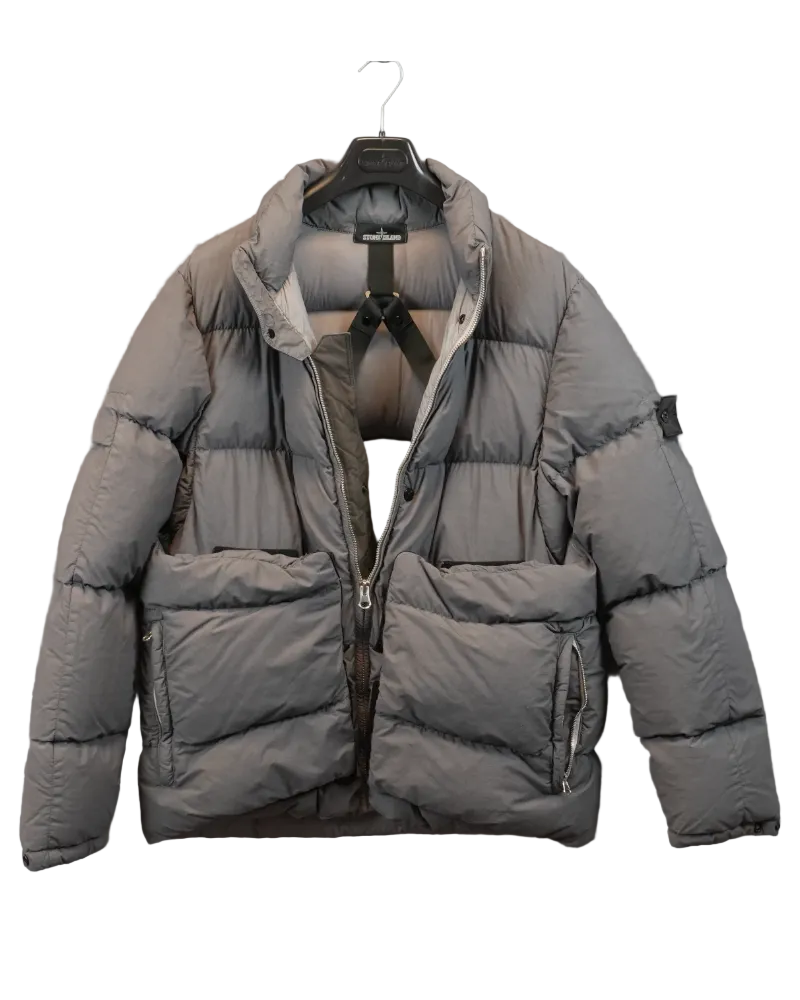 Stone island Shadow Project 30th Anniversary Down Jacket grey detail view